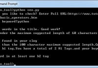 Python开发SEO工具